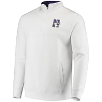 Men's Colosseum White Northwestern Wildcats Tortugas Logo Quarter-Zip Jacket