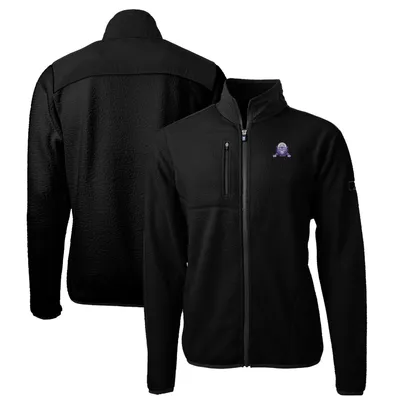 Northwestern Wildcats Cutter & Buck Logo Big Tall Cascade Eco Sherpa Fleece Full-Zip Jacket - Black