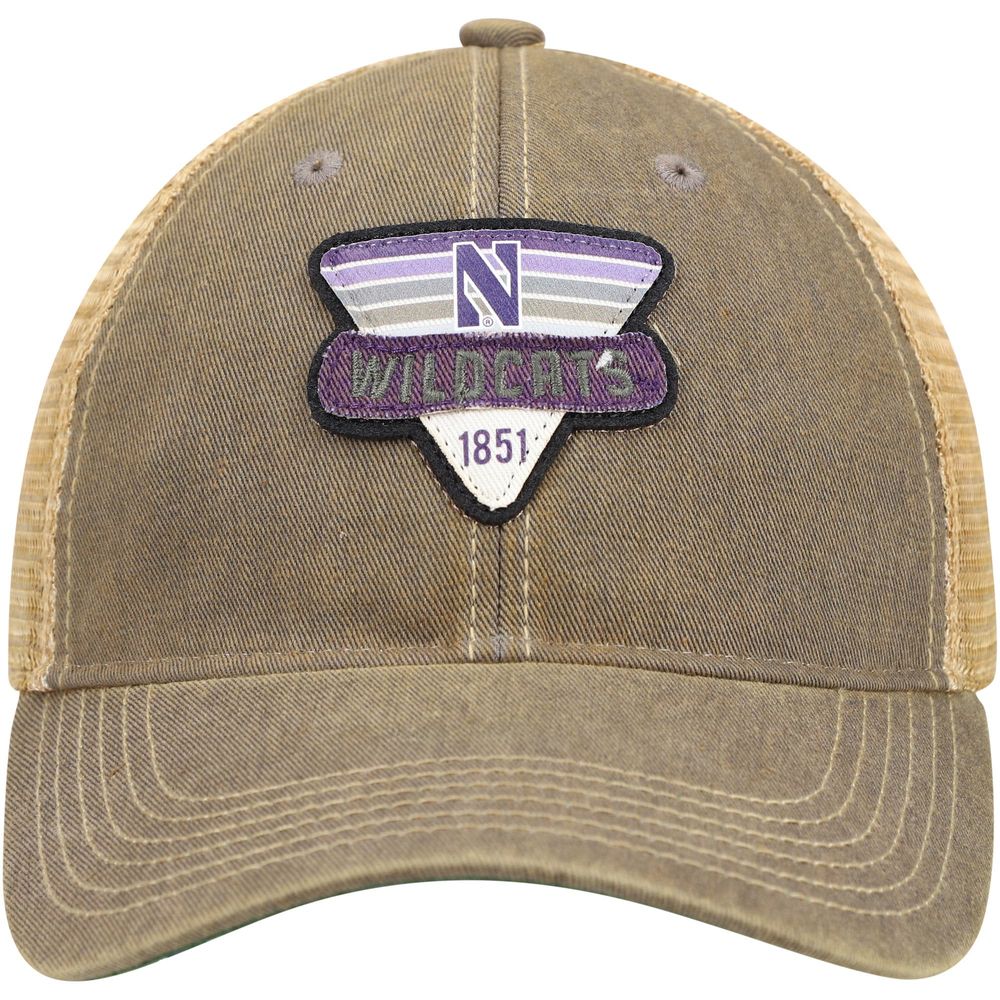 Men's Gray Northwestern Wildcats Legacy Point Old Favorite Trucker Snapback Hat