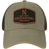 Men's Gray Northwestern Wildcats Practice Old Favorite Trucker Snapback Hat