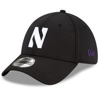 Men's New Era Black Northwestern Wildcats Campus Preferred 39THIRTY Flex Hat