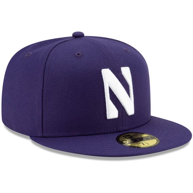 Casquette ajustée 59FIFTY de base avec logo l'équipe principale des Northwestern Wildcats New Era pour homme, violet