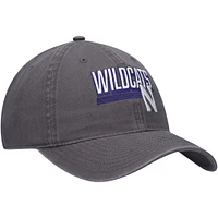 Men's Top of the World Charcoal Northwestern Wildcats Slice Adjustable Hat