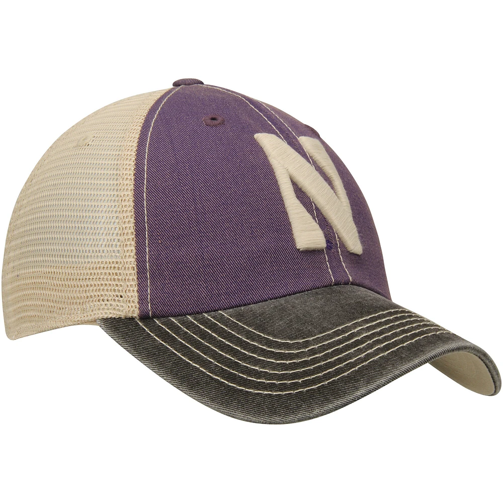 Casquette de camionneur Offroad Northwestern Wildcats Top of the World pour homme violet/havane