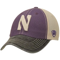 Casquette de camionneur Offroad Northwestern Wildcats Top of the World pour homme violet/havane