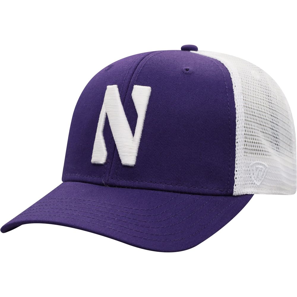 Men's Top of the World Purple/White Northwestern Wildcats Trucker Snapback Hat