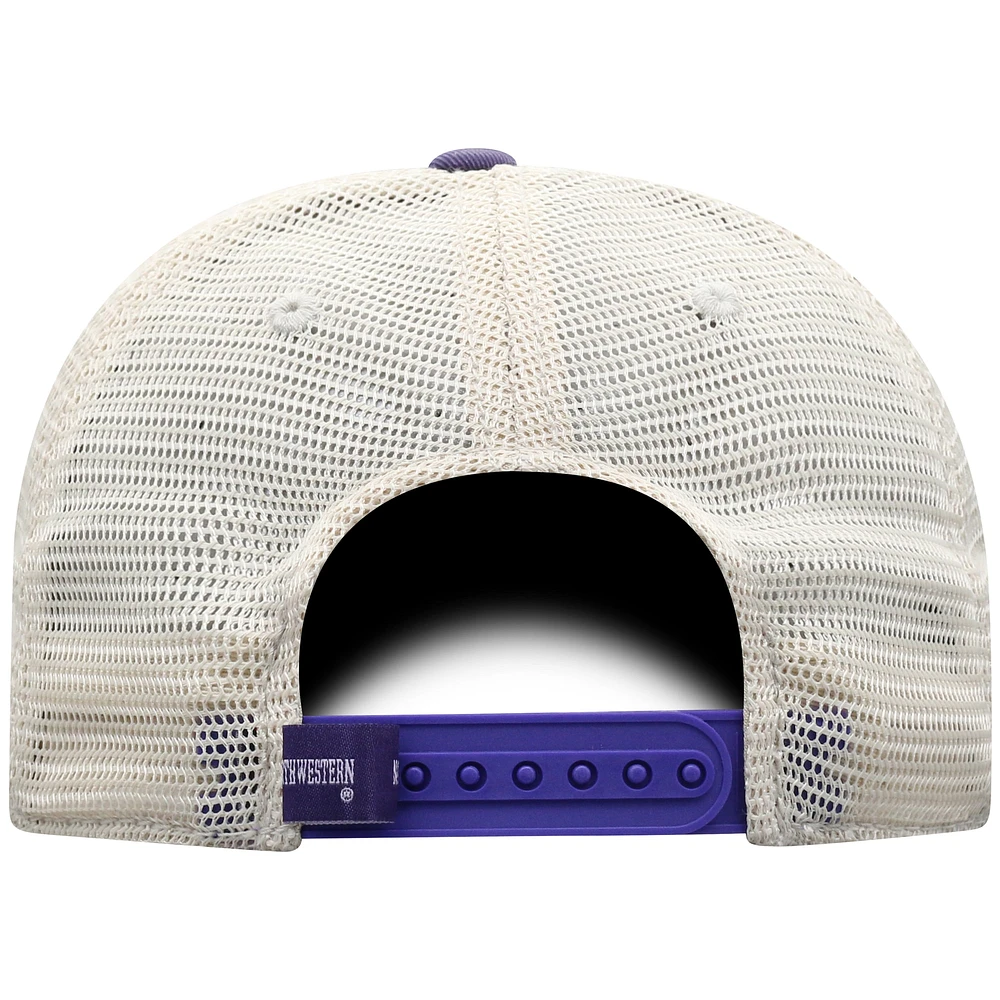 Men's Top of the World  Purple Northwestern Wildcats Off Road Adjustable Trucker Hat