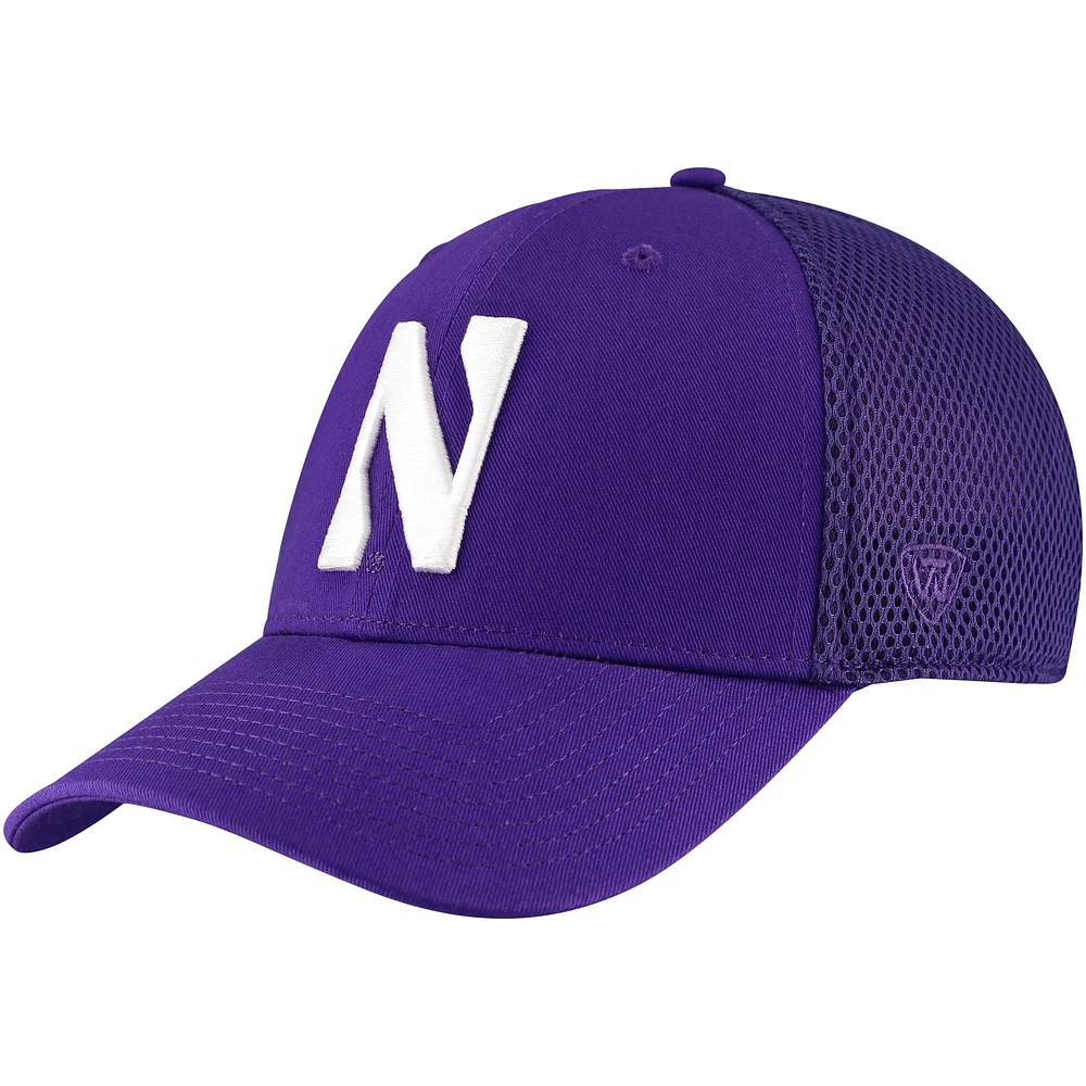 Casquette Spacer Flex violette Top of the World pour hommes des Wildcats du Nord-Ouest