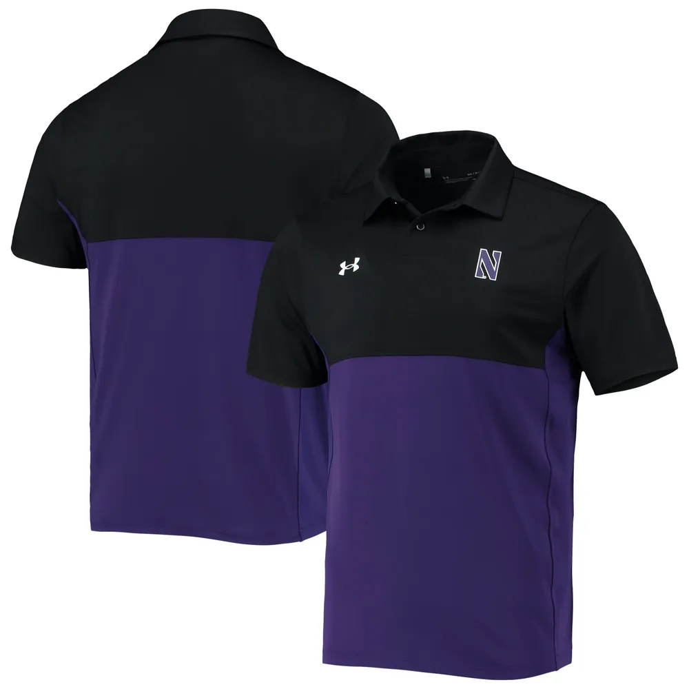 Lids Northwestern Wildcats Under Armour 2022 Blocked Coaches Performance  Polo - Black/Purple