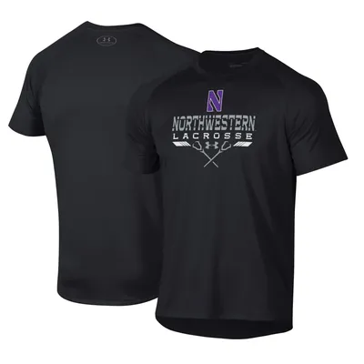 Northwestern Wildcats Under Armour Lacrosse Icon Raglan Performance T-Shirt