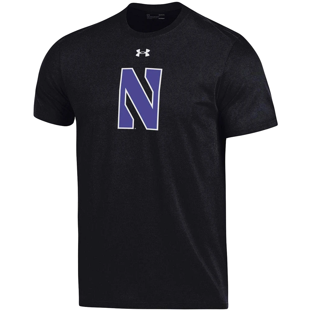 Men's Under Armour Black Northwestern Wildcats School Logo Cotton T-Shirt