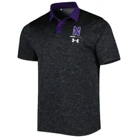 Under Armour Northwestern Wildcats Static Performance Polo pour homme Noir