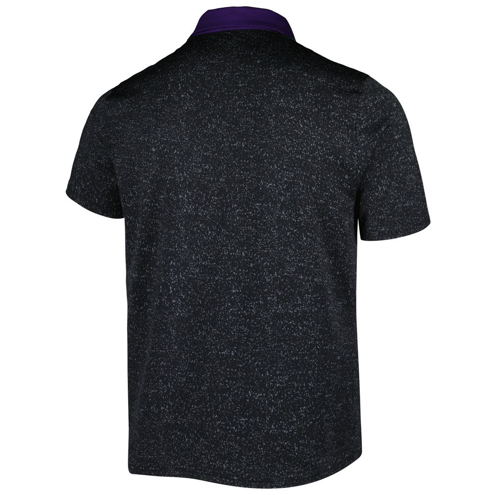 Men's Under Armour Black Northwestern Wildcats Static Performance Polo