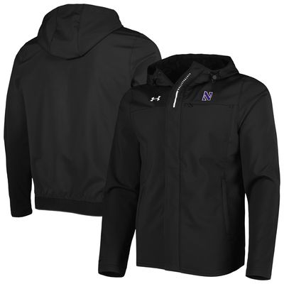 Men's Under Armour Black Northwestern Wildcats Swoven Performance Full-Zip Jacket