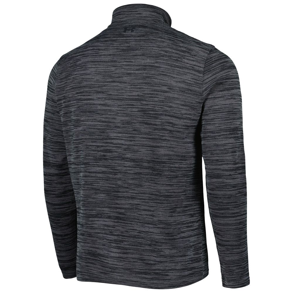 Men's Under Armour Black Northwestern Wildcats Tempo Fleece Quarter-Zip Jacket