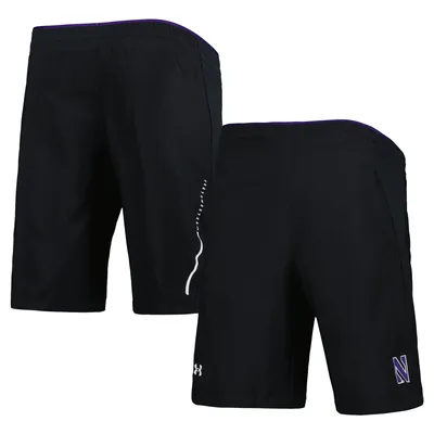 Northwestern Wildcats Under Armour Woven Shorts - Black