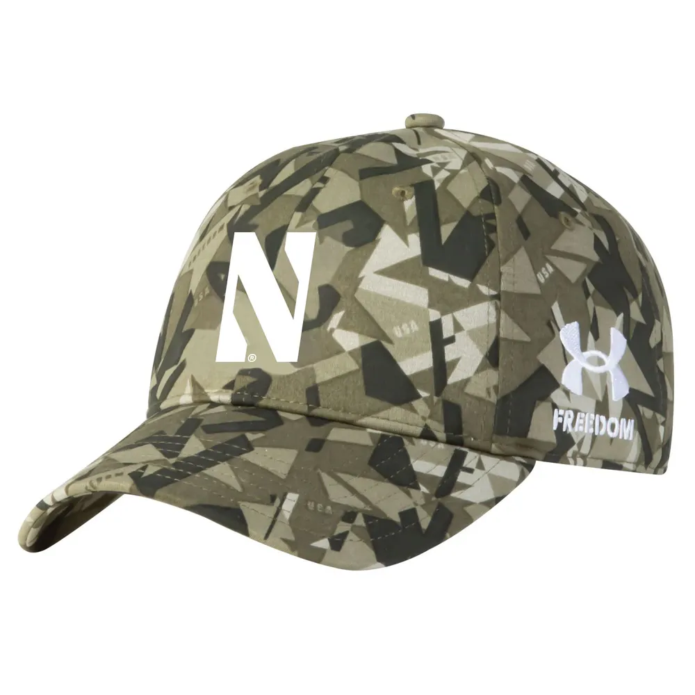 Lids Northwestern Wildcats Under Armour Freedom Collection Adjustable Hat -  Camo