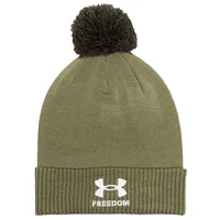 Under Armour Northwestern Wildcats Freedom Collection Bonnet en tricot à revers avec pompon pour homme Vert