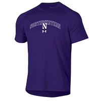 Under Armour pour homme Northwestern Wildcats 2023 Sideline Performance Raglan T-shirt