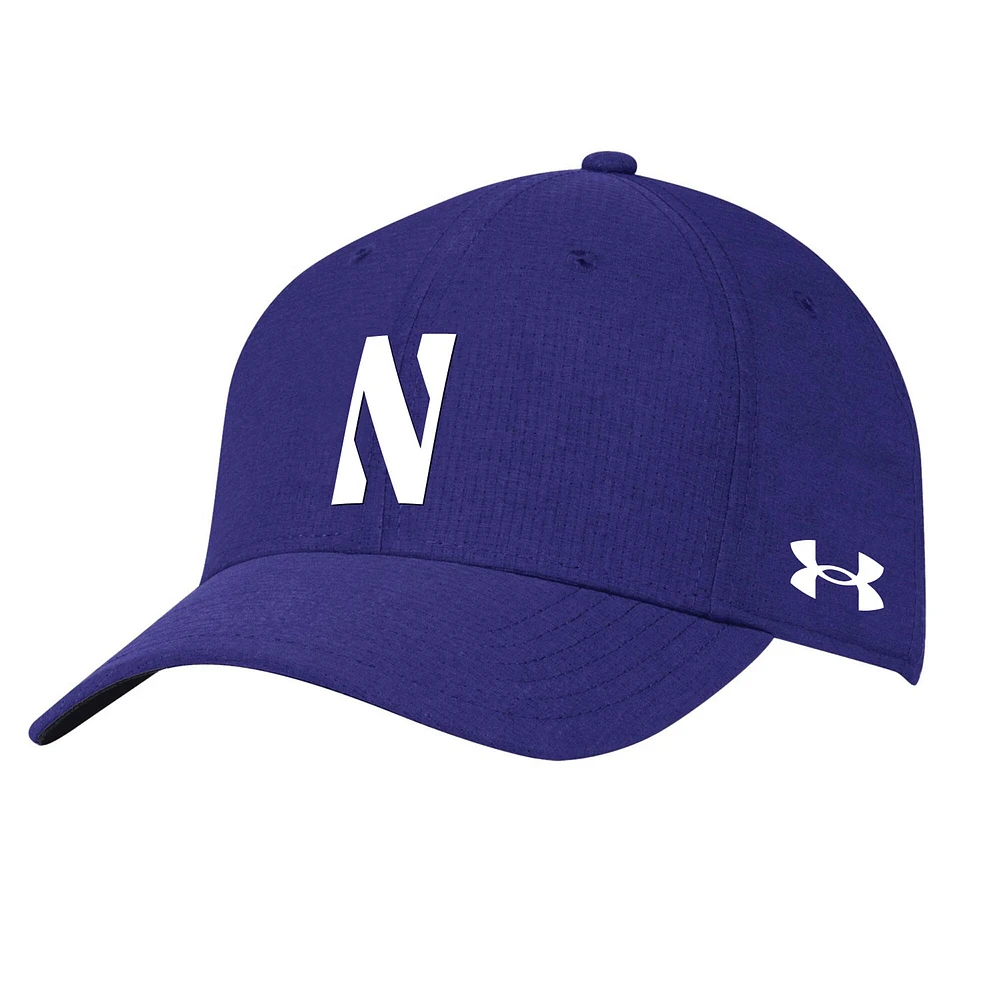 Casquette réglable violet Northwestern Wildcats Airvent Performance Under Armour pour homme