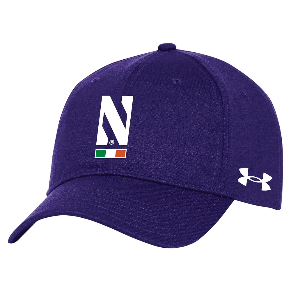 Under Armour Northwestern Wildcats Ireland Casquette réglable pour homme Violet