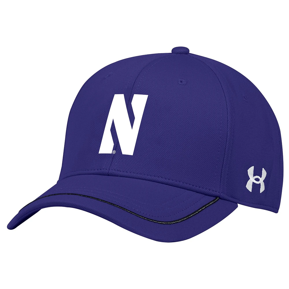 Casquette Under Armour Northwestern Wildcats Iso-Chill Blitzing Accent Flex violette pour homme