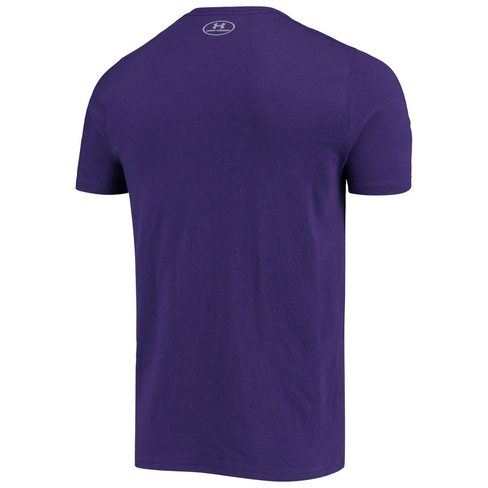 Men's Under Armour Purple Northwestern Wildcats School Logo Performance Cotton T-Shirt