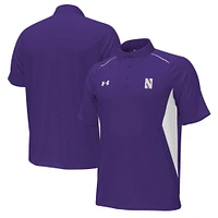 Polo violet pour homme Under Armour Northwestern Wildcats Title