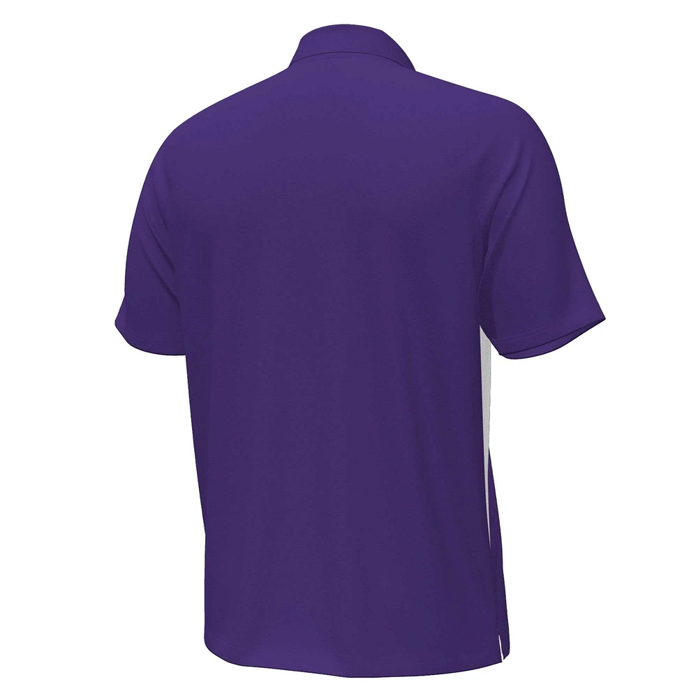 Polo violet pour homme Under Armour Northwestern Wildcats Title