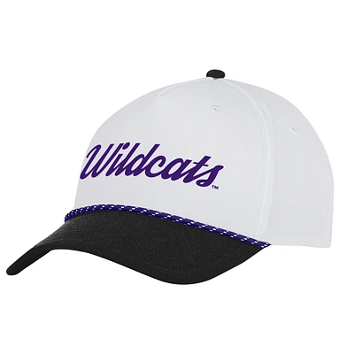 Men's Under Armour  White Northwestern Wildcats Driver Rope Adjustable Hat