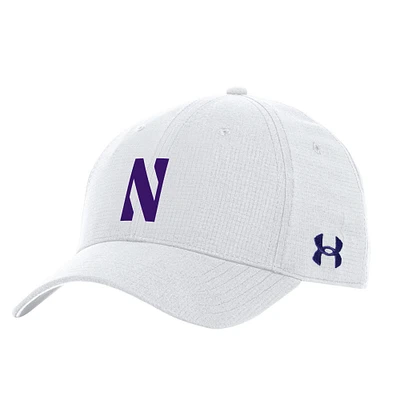 Men's Under Armour  White Northwestern Wildcats Sideline Performance Adjustable Hat