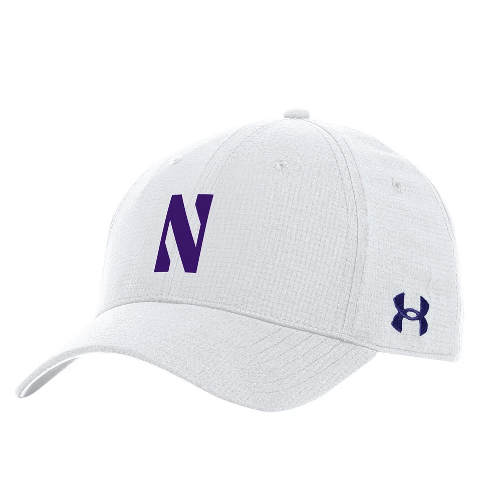 Men's Under Armour  White Northwestern Wildcats Sideline Performance Flex Hat