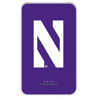 Northwestern Wildcats Solid Design 10,000 mAh Portable Power Pack