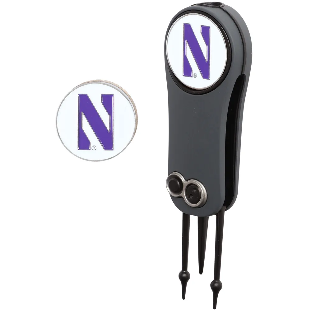 Northwestern Wildcats Switchblade Repair Tool & Two Ball Markers