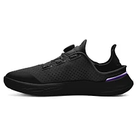 Chaussures de course unisexes Under Armour noires Northwestern Wildcats SlipSpeed