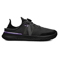 Chaussures de course unisexes Under Armour noires Northwestern Wildcats SlipSpeed