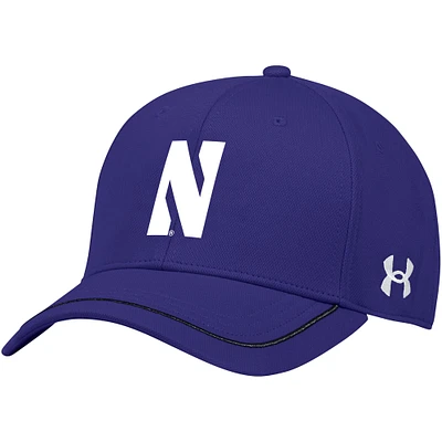 Casquette réglable violet Northwestern Wildcats Blitzing Accent Performance pour jeune Under Armour