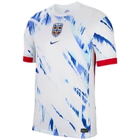 Men's Nike  White Norway National Team 2024 Away Replica Blank Jersey