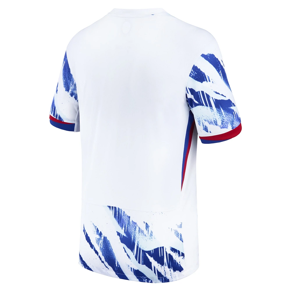 Maillot vierge réplique extérieur Nike de l'équipe nationale Norvège 2024 pour homme, blanc