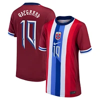 Maillot Nike Martin Odegaard pour enfant, réplique à domicile de l'équipe nationale Norvège 2024, rouge, rouge