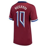 Maillot Nike Martin Odegaard pour enfant, réplique à domicile de l'équipe nationale Norvège 2024, rouge, rouge