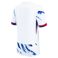 Maillot vierge Nike blanc pour jeunes de l'équipe nationale Norvège 2024, réplique extérieure