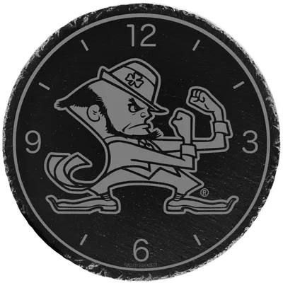 Notre Dame Fighting Irish 12'' Logo Slate Clock - Black
