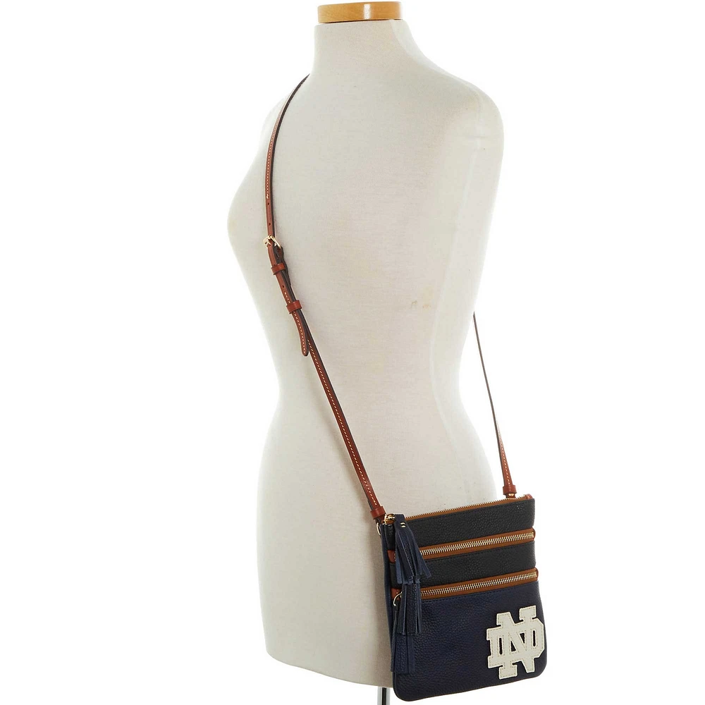 Dooney & Bourke Notre Dame Fighting Irish Infield Triple Zip Crossbody Purse