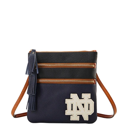 Dooney & Bourke Notre Dame Fighting Irish Infield Triple Zip Crossbody Purse