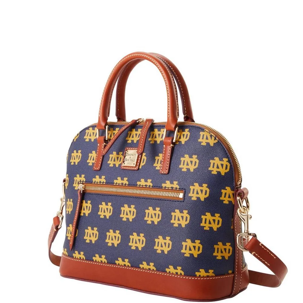 Lids Notre Dame Fighting Irish Dooney & Bourke Signature Zip Satchel Purse