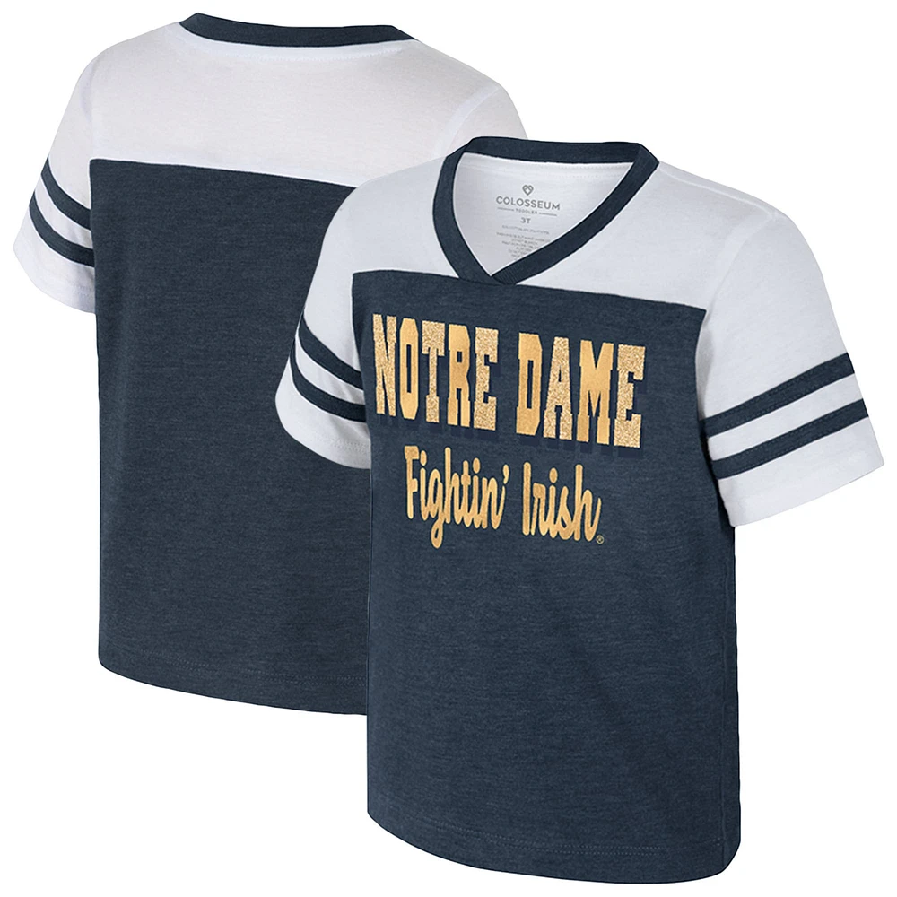 T-shirt bleu marine pour petite fille Colisée Notre Dame Fighting Irish Space Opera