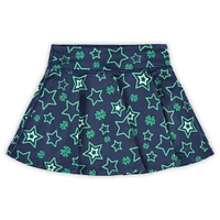 Jupe-short fluide ZooZatz Navy Notre Dame Fighting Irish Star pour filles