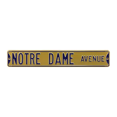 Notre Dame Fighting Irish 6" x 36" College Ave Street Sign