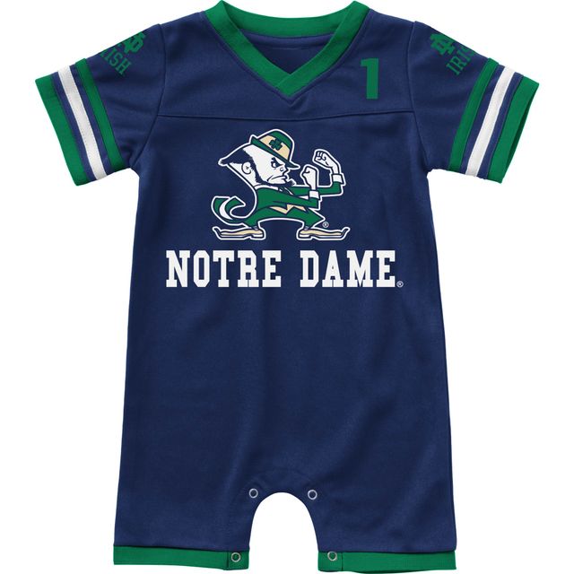 Barboteuse de football Colosseum Navy Notre Dame Fighting Irish Bumpo pour bébé